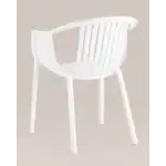 Стул с подлокотниками Kolstad пластик белый УТ000037036 Stool Group (Стул груп)