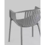 Стул с подлокотниками Kolstad пластик серый УТ000037037 Stool Group (Стул груп)