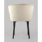 Стул с подлокотниками Нейтон велюр бежевый УТ000025255 Stool Group (Стул груп)