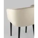 Стул с подлокотниками Нейтон велюр бежевый УТ000025255 Stool Group (Стул груп)