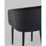 Стул с подлокотниками Нейтон велюр черный УТ000025256 Stool Group (Стул груп)