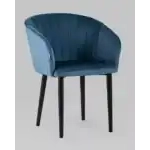 Стул с подлокотниками Нейтон велюр пыльно-синий УТ000025251 Stool Group (Стул груп)