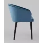 Стул с подлокотниками Нейтон велюр пыльно-синий УТ000025251 Stool Group (Стул груп)