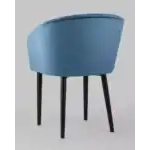 Стул с подлокотниками Нейтон велюр пыльно-синий УТ000025251 Stool Group (Стул груп)