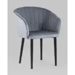 Стул с подлокотниками Нейтон велюр серый УТ000025253 Stool Group (Стул груп)