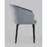 Стул с подлокотниками Нейтон велюр серый УТ000025253 Stool Group (Стул груп)