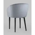 Стул с подлокотниками Нейтон велюр серый УТ000025253 Stool Group (Стул груп)