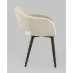 Стул с подлокотниками Саймон велюр бежевый УТ000025167 Stool Group (Стул груп)