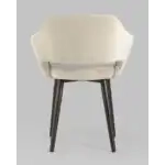 Стул с подлокотниками Саймон велюр бежевый УТ000025167 Stool Group (Стул груп)