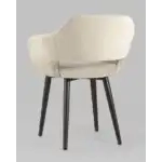 Стул с подлокотниками Саймон велюр бежевый УТ000025167 Stool Group (Стул груп)
