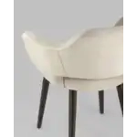 Стул с подлокотниками Саймон велюр бежевый УТ000025167 Stool Group (Стул груп)