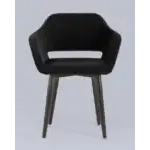 Стул с подлокотниками Саймон велюр черный УТ000025162 Stool Group (Стул груп)