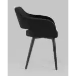 Стул с подлокотниками Саймон велюр черный УТ000025162 Stool Group (Стул груп)