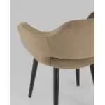 Стул с подлокотниками Саймон велюр капучино УТ000025164 Stool Group (Стул груп)