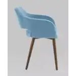 Стул с подлокотниками Саймон велюр пыльно-голубой УТ000025165 Stool Group (Стул груп)
