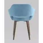 Стул с подлокотниками Саймон велюр пыльно-голубой УТ000025165 Stool Group (Стул груп)