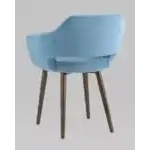 Стул с подлокотниками Саймон велюр пыльно-голубой УТ000025165 Stool Group (Стул груп)