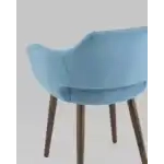 Стул с подлокотниками Саймон велюр пыльно-голубой УТ000025165 Stool Group (Стул груп)