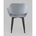 Стул с подлокотниками Саймон велюр серый УТ000025157 Stool Group (Стул груп)