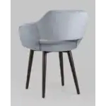 Стул с подлокотниками Саймон велюр серый УТ000025157 Stool Group (Стул груп)