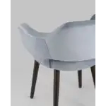 Стул с подлокотниками Саймон велюр серый УТ000025157 Stool Group (Стул груп)