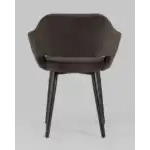 Стул с подлокотниками Саймон велюр темно-коричневый УТ000025163 Stool Group (Стул груп)
