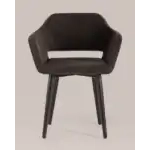 Стул с подлокотниками Саймон велюр темно-коричневый УТ000025163 Stool Group (Стул груп)