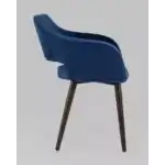 Стул с подлокотниками Саймон велюр темно-синий УТ000025158 Stool Group (Стул груп)
