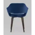 Стул с подлокотниками Саймон велюр темно-синий УТ000025158 Stool Group (Стул груп)