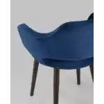 Стул с подлокотниками Саймон велюр темно-синий УТ000025158 Stool Group (Стул груп)