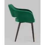 Стул с подлокотниками Саймон велюр темно-зеленый УТ000025160 Stool Group (Стул груп)
