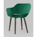 Стул с подлокотниками Саймон велюр темно-зеленый УТ000025160 Stool Group (Стул груп)