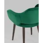Стул с подлокотниками Саймон велюр темно-зеленый УТ000025160 Stool Group (Стул груп)