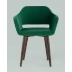 Стул с подлокотниками Саймон велюр темно-зеленый УТ000025160 Stool Group (Стул груп)