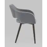 Стул с подлокотниками Саймон велюр тёмно-серый УТ000025156 Stool Group (Стул груп)