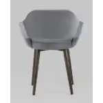 Стул с подлокотниками Саймон велюр тёмно-серый УТ000025156 Stool Group (Стул груп)