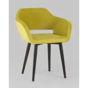 Стул с подлокотниками Саймон велюр золотистый УТ000025166 Stool Group (Стул груп)