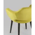 Стул с подлокотниками Саймон велюр золотистый УТ000025166 Stool Group (Стул груп)