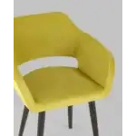 Стул с подлокотниками Саймон велюр золотистый УТ000025166 Stool Group (Стул груп)