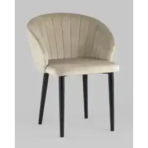 Стул с подлокотниками Шон велюр бежевый УТ000025249 Stool Group (Стул груп)