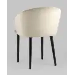 Стул с подлокотниками Шон велюр бежевый УТ000025249 Stool Group (Стул груп)
