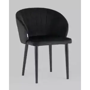Стул с подлокотниками Шон велюр черный УТ000025250 Stool Group (Стул груп)