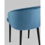 Стул с подлокотниками Шон велюр пыльно-синий УТ000025245 Stool Group (Стул груп)
