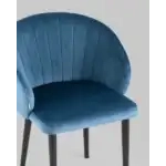 Стул с подлокотниками Шон велюр пыльно-синий УТ000025245 Stool Group (Стул груп)
