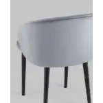Стул с подлокотниками Шон велюр серый УТ000025247 Stool Group (Стул груп)