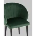Стул с подлокотниками Шон велюр зелёный УТ000025248 Stool Group (Стул груп)