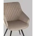Стул вращающийся Сеул велюр серо-бежевый УТ000035943 Stool Group (Стул груп)