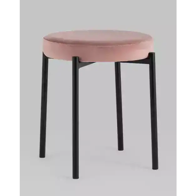 taburet-rio-velyur-pylno-rozovyj_gray Табурет Рио велюр пыльно-розовый УТ000036166 Stool Group (Стул груп)