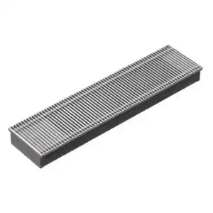 Techno Power KVZ 370-105-4400 внутрипольный конвектор с естественной конвекцией Анодированная алюминиевая цвет серебро 370х105х4400