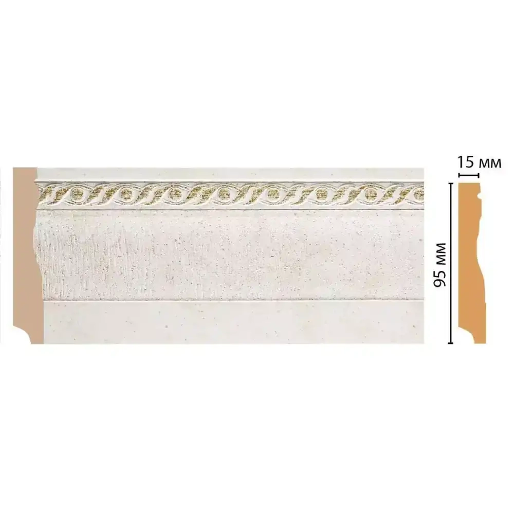 Плинтус напольный Decomaster 153-40 95*12*2400 Плинтус напольный Decomaster 153-40 95*12*2400
